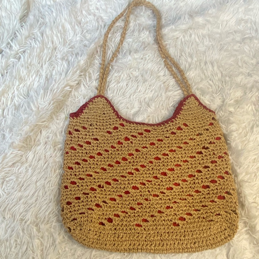 Woven Straw Shoulder Bag